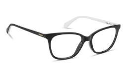 Polaroid Logo Lettering Rectangle Eyeglasses in Black – Product Photo 3