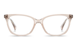 Polaroid Logo Lettering Rectangle Eyeglasses in Transparent Nude – Product Photo 1