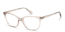 Polaroid Logo Lettering Rectangle Eyeglasses in Transparent Nude – Product Photo 2