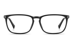 Shop Polaroid Logo Lettering Rectangle Eyeglasses in Black online.