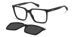 Polaroid Clip-On Unisex Rectangle Eyeglasses in Black – Product Photo 5