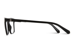 Shop Guess G Logo Clip-On Wide Rectangle Eyeglasses in Black online.