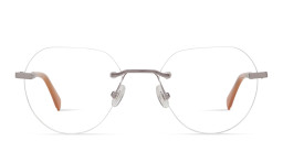 Shop Guess G Logo Rimless Panthos Eyeglasses in Gunmetal online.