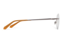 Shop Guess G Logo Rimless Panthos Eyeglasses in Gunmetal online.