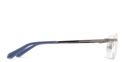 Shop Guess G Logo Rimless Irregular Eyeglasses in Gunmetal online.
