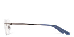 Shop Guess G Logo Rimless Irregular Eyeglasses in Gunmetal online.