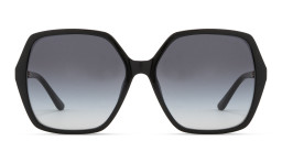 Shop Guess Logo Lettering Oversized Square Sunglasses in Black online.