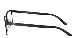 Emporio Armani Eagle Logo Rectangle Eyeglasses in Black – Product Photo 3