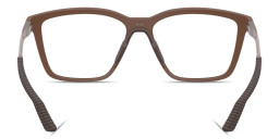 Shop Oakley Enigma Mass Unisex Square Eyeglasses in Mahogany online.
