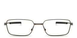 Shop Oakley Foil RQ Rectangle Eyeglasses in Pewter online.