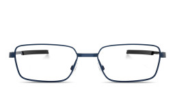 Oakley Foil RQ Rectangle Eyeglasses in Midnight Blue – Product Photo 1