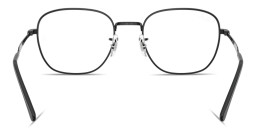 Shop Ray-Ban Optics Unisex Square Eyeglasses in Black online.