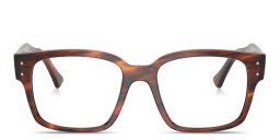 Shop Ray-Ban Laurene Optics Unisex Square Eyeglasses in Havana online.