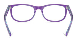 Shop Ray-Ban Junior Optics Kids Pillow Eyeglasses in Transparent Violet online.