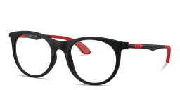 Shop Ray-Ban Junior Optics Kids Panthos Eyeglasses in Black online.