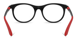 Shop Ray-Ban Junior Optics Kids Panthos Eyeglasses in Black online.