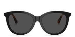 BURBERRY Vintage Check Panthos Sunglasses in Black – Product Photo 1