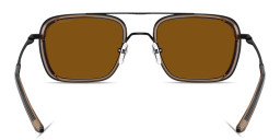 Emporio Armani Eagle Logo Square Sunglasses in Black – Product Photo 4