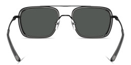 Shop Emporio Armani Eagle Logo Square Sunglasses in Black online.