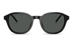 Emporio Armani Embossed Eagle Logo Panthos Sunglasses in Black – Product Photo 1
