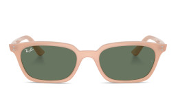 Ray-Ban Zaya Unisex Pillow Sunglasses in Pink/Dark Green – Product Photo 1