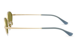 Shop Ray-Ban Kai Unisex Oval Sunglasses in Pale Gold online.