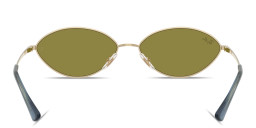 Shop Ray-Ban Kai Unisex Oval Sunglasses in Pale Gold online.