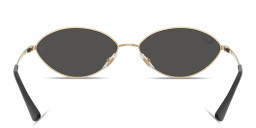 Shop Ray-Ban Kai Unisex Oval Sunglasses in Gold online.