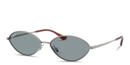 Shop Ray-Ban Kai Unisex Oval Sunglasses in Gunmetal online.