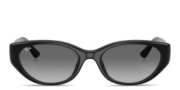 Ray-Ban Logo Signature Unisex Pillow Sunglasses in Black/Grey Gradient – Product Photo 1