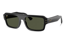 Ray-Ban Lukas Unisex Rectangle Sunglasses in Black – Product Photo 2