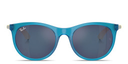 Shop Ray-Ban Junior Kids Panthos Sunglasses in Blue online.