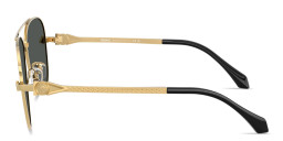 Shop VERSACE Avanti Pilot Sunglasses in Gold online.