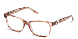 Guess G Motif Rectangle Eyeglasses in Beige – Product Photo 2