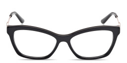 Shop Guess Rectangle Eyeglasses in Black online.