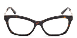 Shop Guess Rectangle Eyeglasses in Havana online.