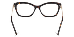 Shop Guess Rectangle Eyeglasses in Havana online.