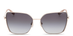 Shop Guess G Logo Butterfly Sunglasses in Gold online.