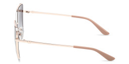 Shop Guess G Logo Butterfly Sunglasses in Gold online.