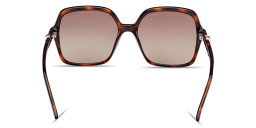 Shop Guess G Motif Oversized Square Sunglasses in Havana online.