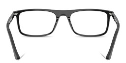 Shop Ray-Ban Optics Unisex Rectangle Eyeglasses in Black online.