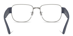 Shop Ray-Ban Optics Unisex Square Eyeglasses in Gunmetal online.