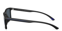 Armani Exchange Logo Print Rectangle Sunglasses in Black – Product Photo 3