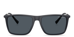 Armani Exchange A|X Logo Square Sunglasses in Blue – Product Photo 1
