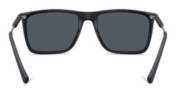 Shop Armani Exchange A|X Logo Square Sunglasses in Blue online.