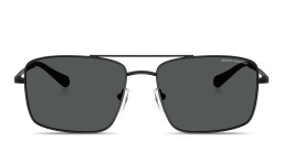 Armani Exchange A|X Logo Pilot Sunglasses in Black – Product Photo 1