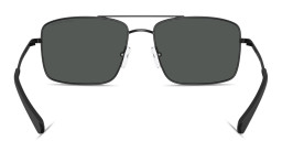 Armani Exchange A|X Logo Pilot Sunglasses in Black – Product Photo 4