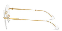 Swarovski Crystal-Embellished Rimless Panthos Eyeglasses in Gold – Product Photo 3