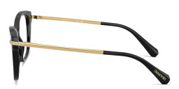 Shop Swarovski Crystal-Embellished Square Eyeglasses in Black online.