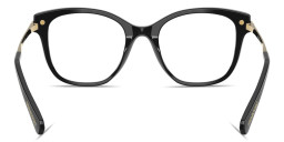 Shop Swarovski Crystal-Embellished Square Eyeglasses in Black online.